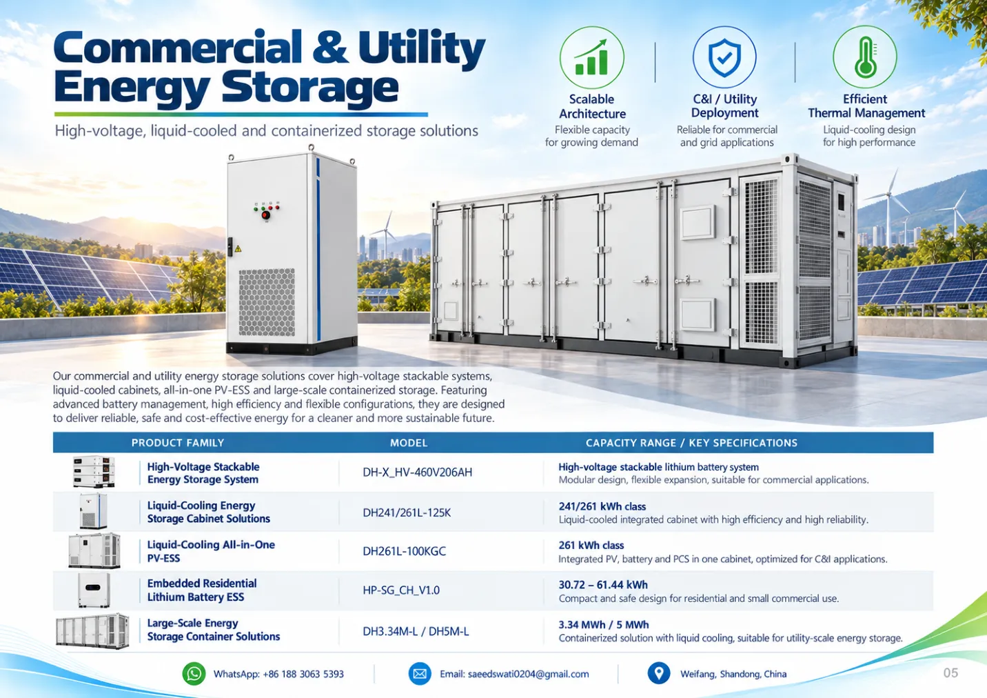 Catalog page 5: Commercial and utility storage